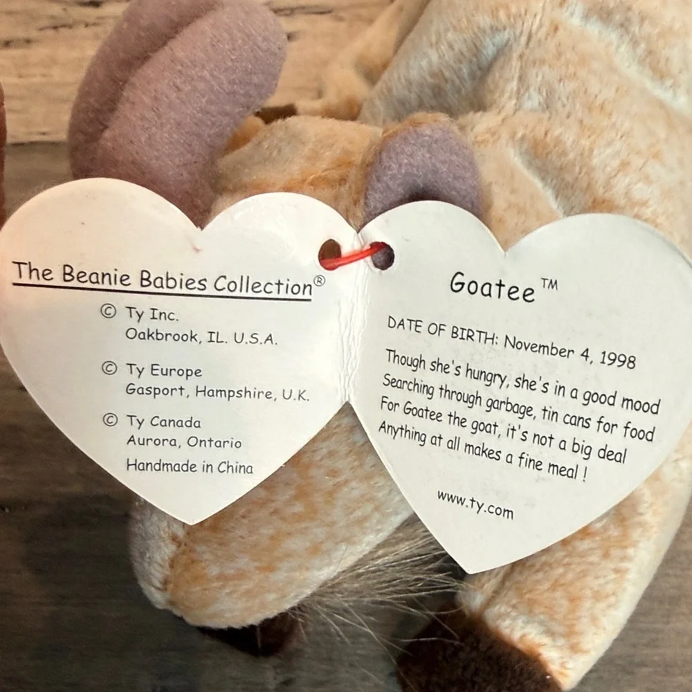 VINTAGE Collectable Goatee Beanie Baby Plush Toy - Picture 5 of 8